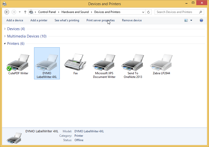 Remote Printing To A Dymo Printer Windows 8 Printnode